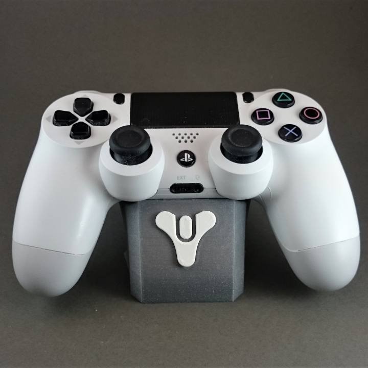 Sony PlayStation 4 Destiny Controller Stand PS4 MMORPG Engraved Tricorn Logo
