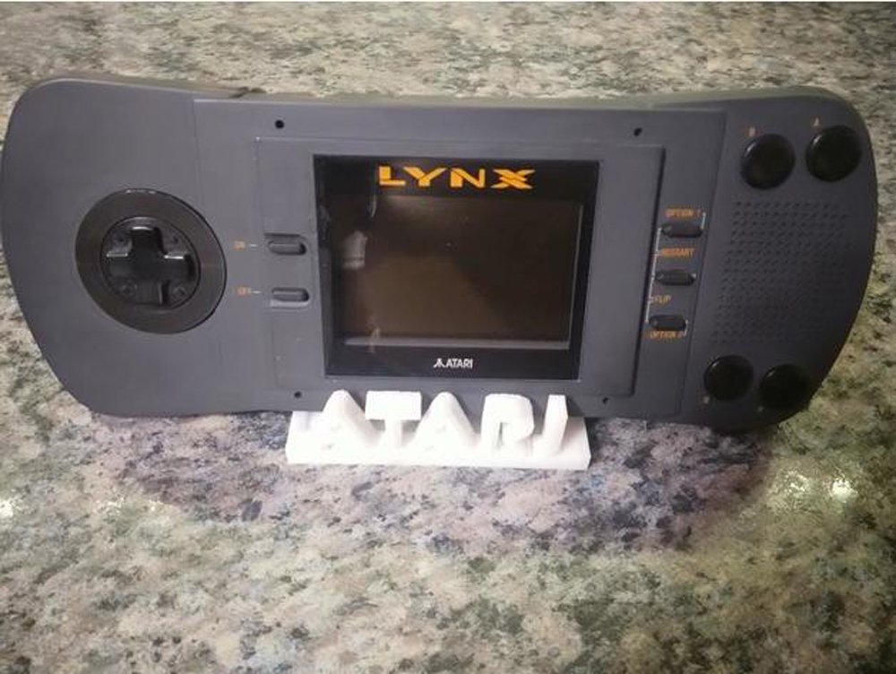 Atari Lynx Handheld Console Stand Retro Charger Station Vintage Portable Cradle