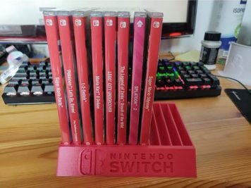 Nintendo Switch Game Case Holder Jewel Case Stand Display - Holds 12 Games