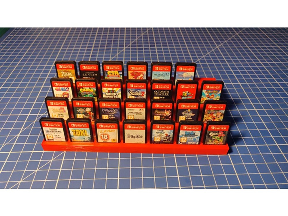 Nintendo Switch Massive Game Card Organizer Display Stand Cartridge Case – Holds 28 Games