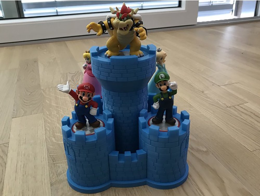 Nintendo Amiibo Massive Epic Bowser’s Keep Action Figure Large Display Stand Figurine Mario Castle Case
