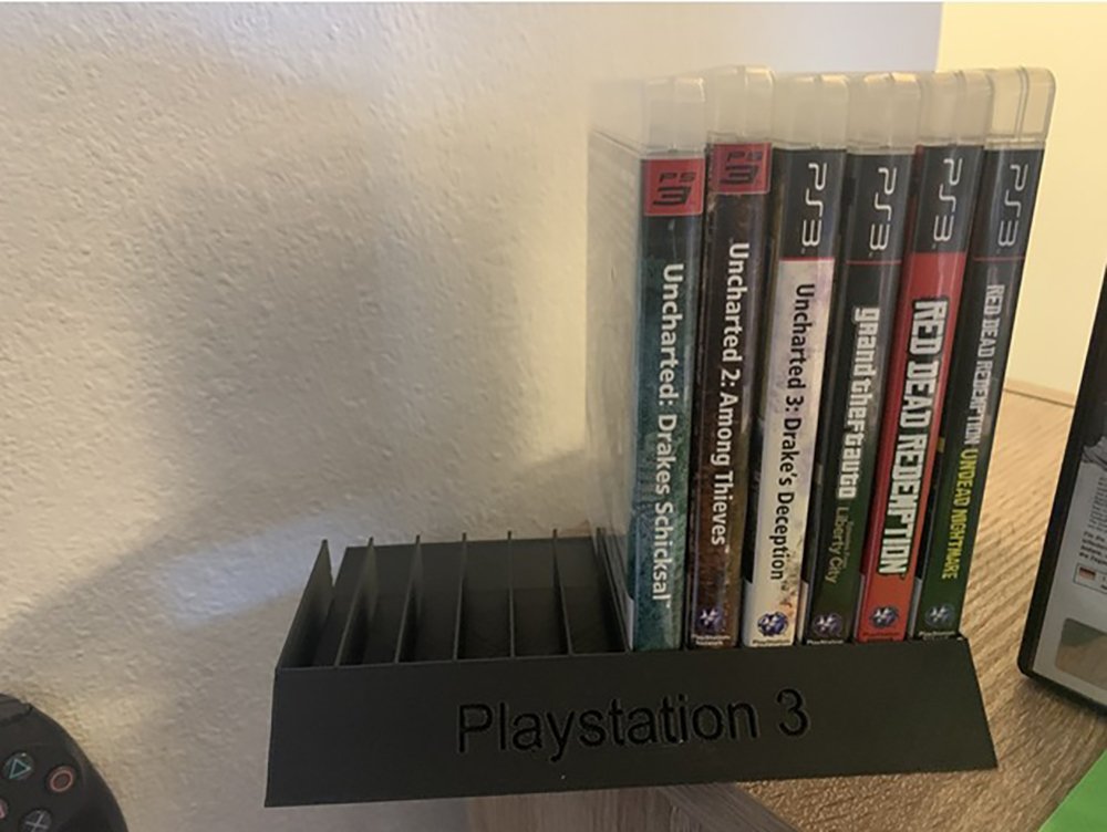 Sony PlayStation 3 PS3 Game Case Stand Disc Cover Jewel Case Holder Trophy Display DVD