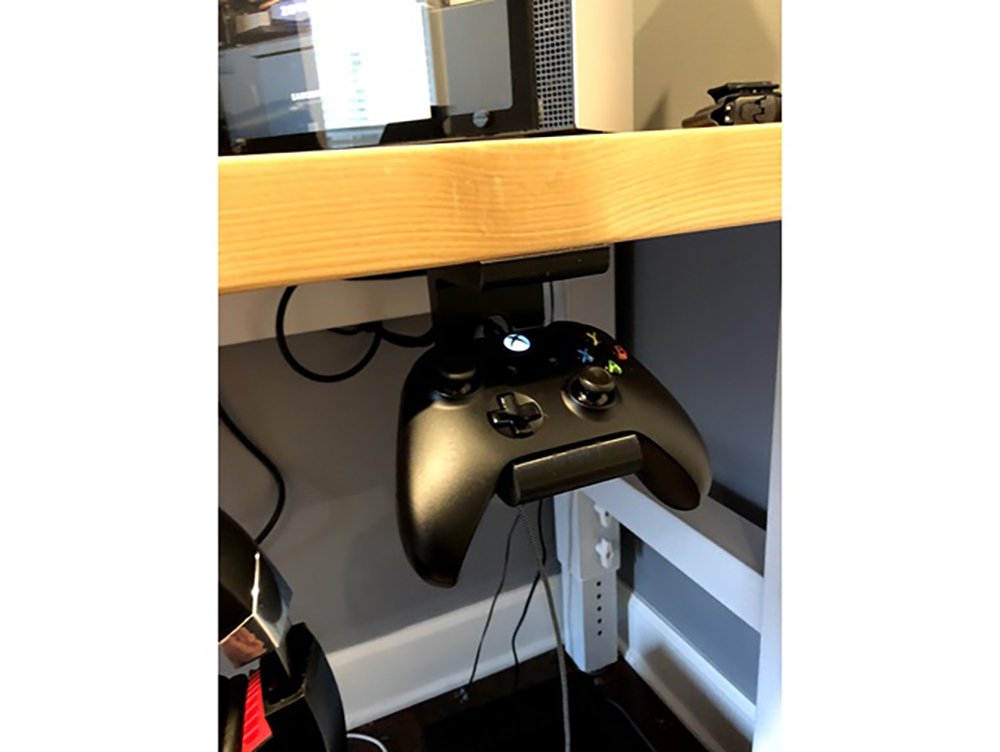 Microsoft Xbox One Under Desk Controller Holder Mountable Joypad Hanger Hook Bracket Cradle
