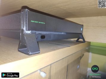 Microsoft Xbox One X Console Corner Feet Horizontal Organizer Improves Cooling