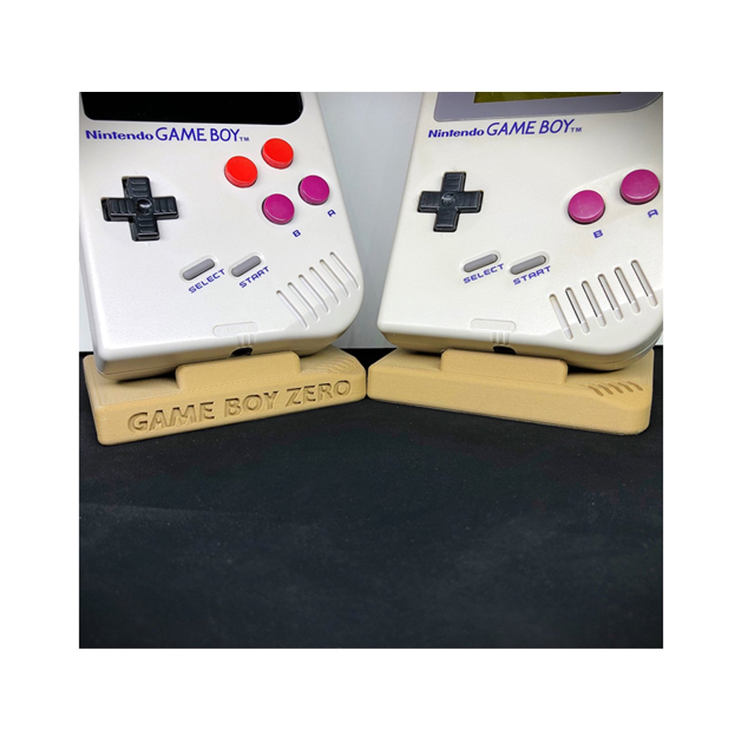 Nintendo Game Boy Stand GB GBC GBA Trophy Display Case Sleek Look Curved Edges