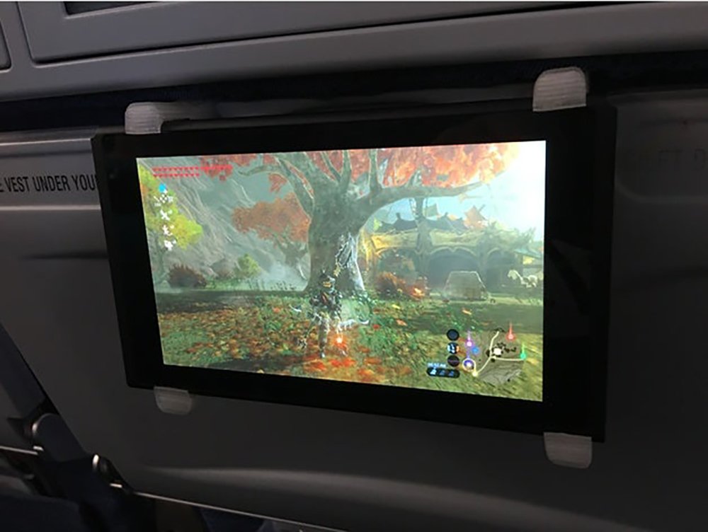 Nintendo Switch Aeroplane Tray Table Mount Travel and Play Airplane Console Support